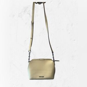Calvin Klein Cream Crossbody Bag